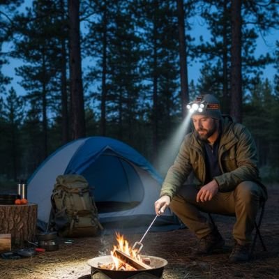 Lampe frontale rechargeable 